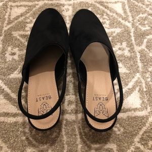 Beast fashion black sling back shoe NWOT sz 8